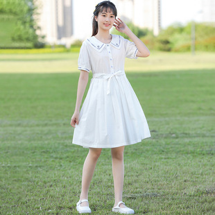 少女感元气连衣裙2020年夏季新款初高中学生韩版小清新夏装长裙子
