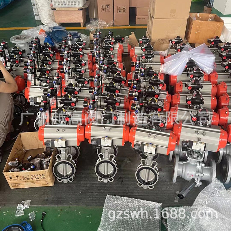 双单法兰气动粉尘蝶阀 涡轮法兰伸缩蝶阀 铝合金气动粉尘蝶阀