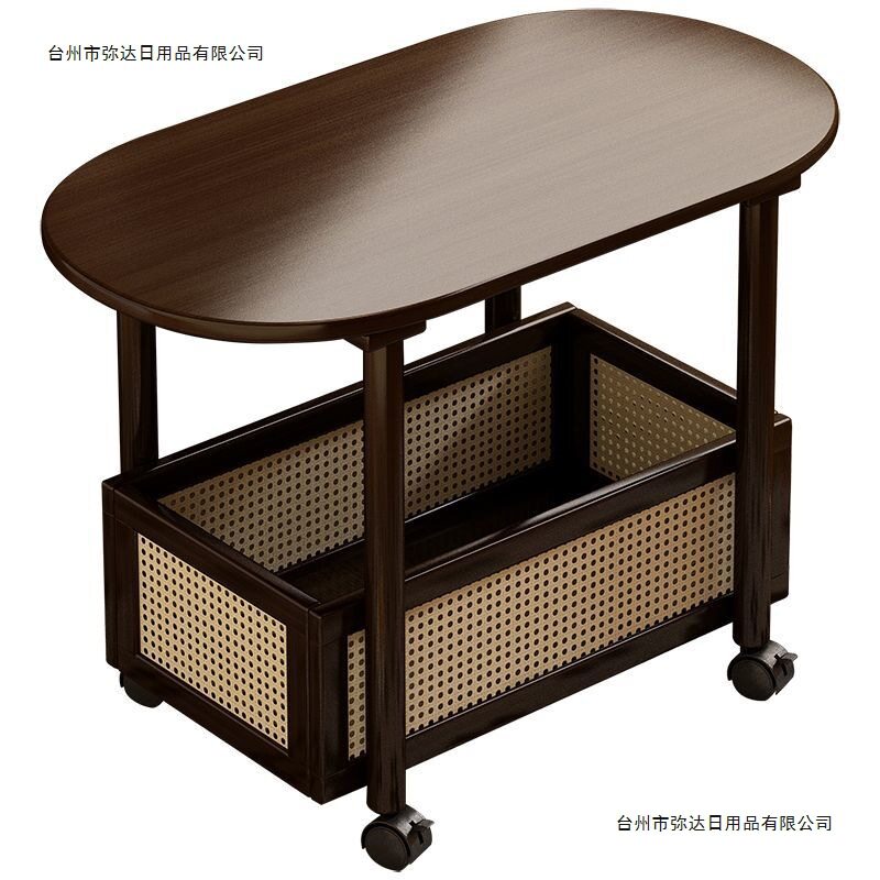 中古风可移动多功能置物床头柜
