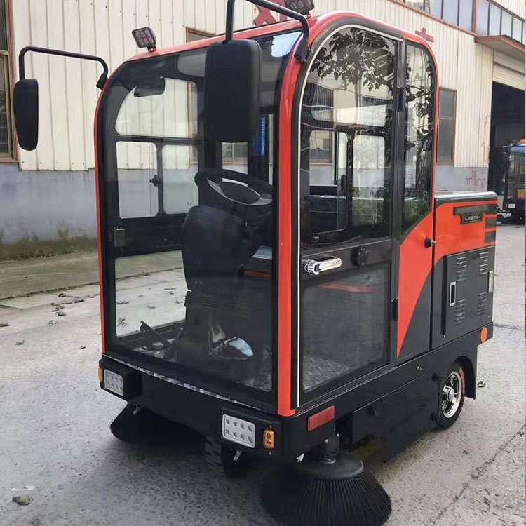 驾驶式电动扫地车工厂车间用 五刷全封闭扫地车 道路环卫清扫车