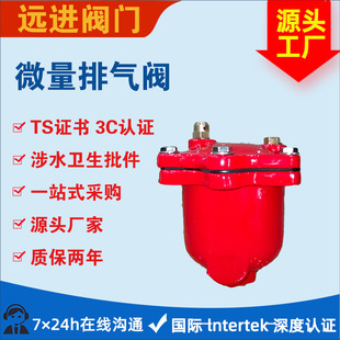 16Q 厂家直供 VARX 球墨铸铁 快速自动内螺纹排气阀 微量排气阀