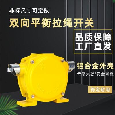 双向平衡拉绳开关LLP2-I-1KLT2-I-1限位行程开关自动复位型