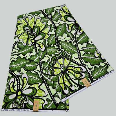 African Wax golden Print Ankara非洲全棉蜡染布烫金6码印花面料