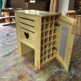 幼儿园茶桶收纳架儿童实木保温口水杯柜木质茶水杯厂家直销