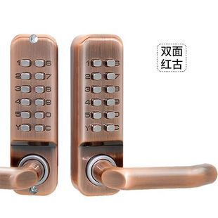 户外防水双面机械密码锁2代庭院花园门栅栏铁艺门室外室内门