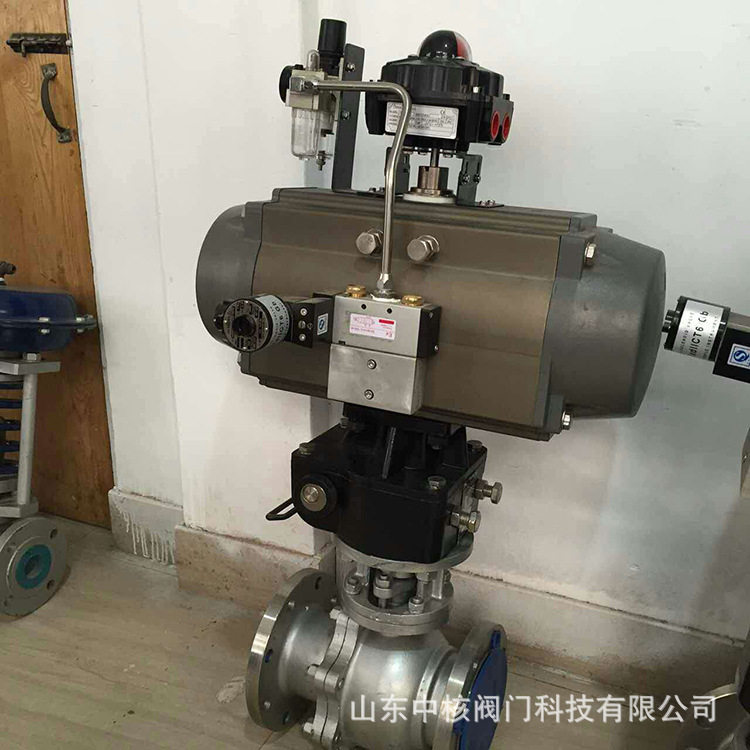 气动球阀Q641F-16P不锈钢铸钢法兰蒸汽高温快速切断开关调节阀