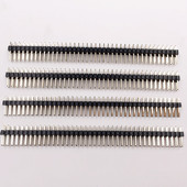 厂家直供2.54mm单排双排针排母电子连接器2 40p双排镀金ROHS排针