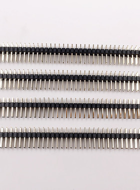 厂家直供2.54mm单排双排针排母电子连接器2*40p双排镀金ROHS排针