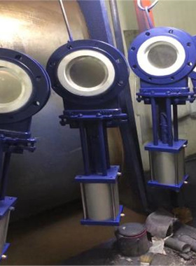 陶瓷气动刀闸阀 PZ673TC-10C 对夹圆型刀闸阀 DN250