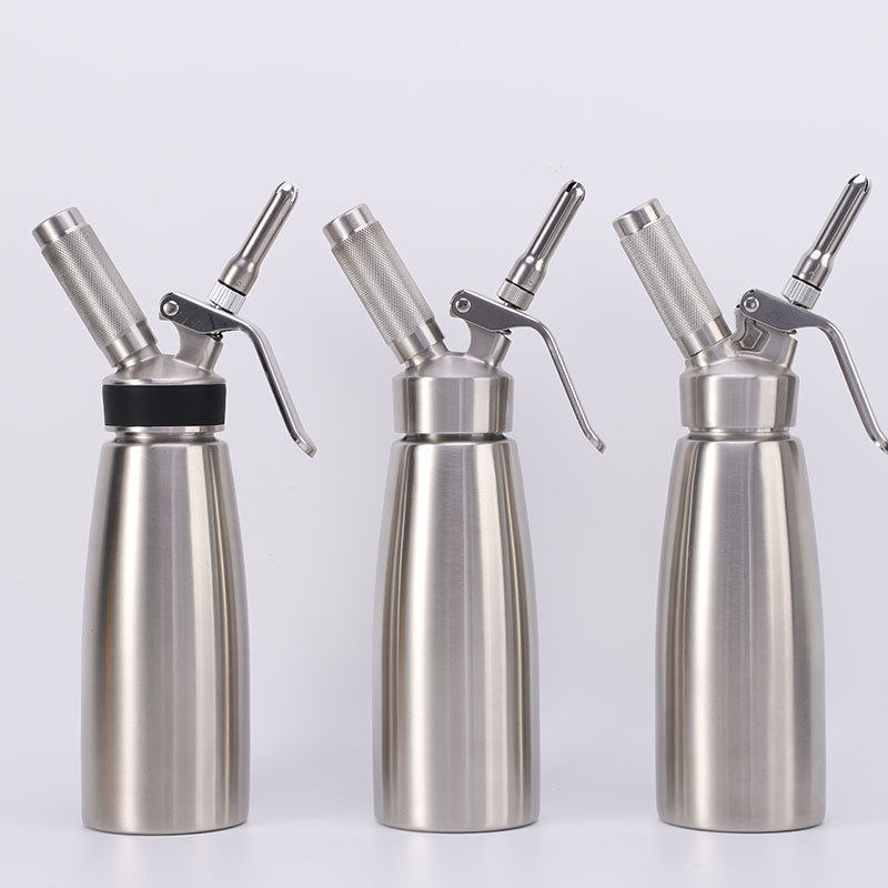 厂家直供LOGO500ML铝制奶油枪 奶油发泡器 虹吸气瓶