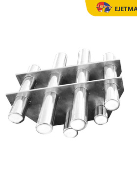 不锈钢三层7管磁力架10000GS料口除铁器干燥注塑机强磁铁碎过滤