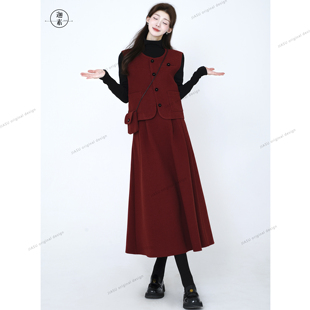 JIASU 【南城旧梦】2025冬季新款小香风三件套套装爆款S617