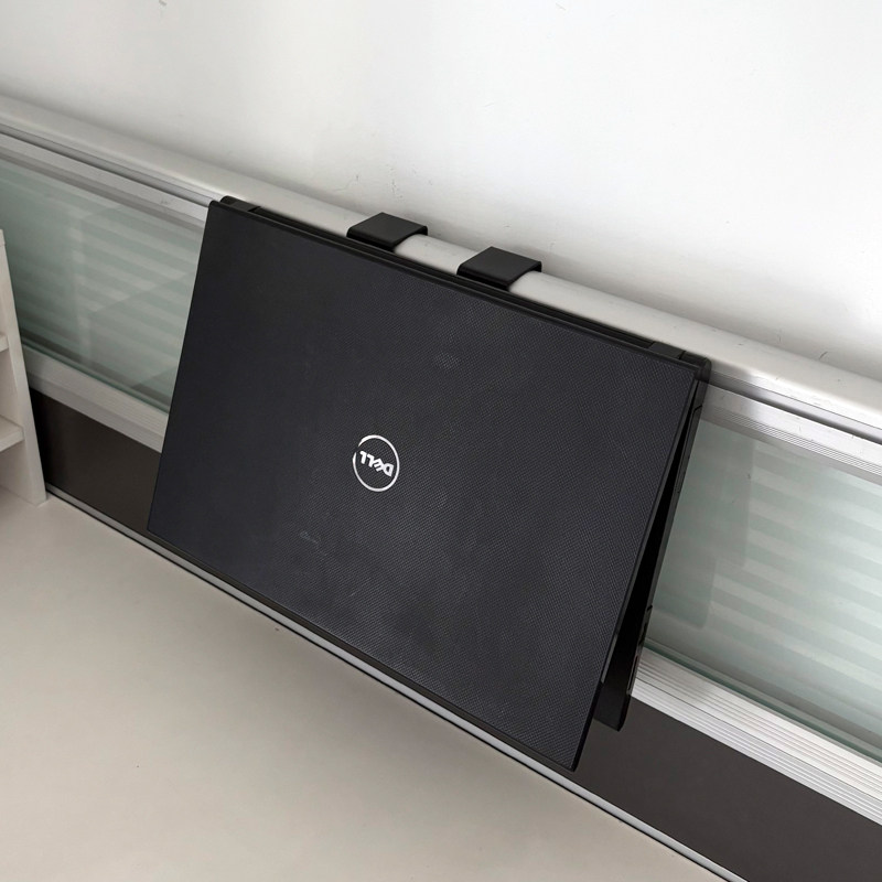 工位办公桌笔记本收纳挂架 工位屏风隔断笔记本电脑收纳支架