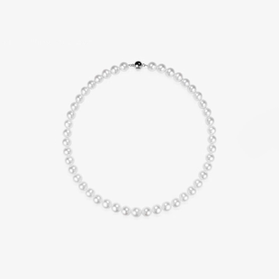 淡水珍珠项链925银圆强光珍珠珠链珠串送妈妈送老婆生日礼物