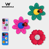 饰品 配件手机装 奇妙洞物wonderhole 设计师系列花花世界系列洞洞扭扭徽章DIY洞洞手机壳配件软硅胶洞洞鞋