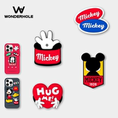 饰品 配件手机装 奇妙洞物wonderhole 迪士尼米奇米奇系列扭扭徽章DIY洞洞手机壳配件软硅胶洞洞鞋