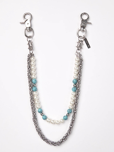 饰西裤 ONEER 链链条挂链装 裤 珍珠配饰ins腰链绿松石挂饰 牛仔裤