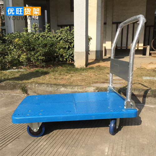 包邮加高c折叠手推车平板车拉货车拖车推货车静音平板小推车搬运