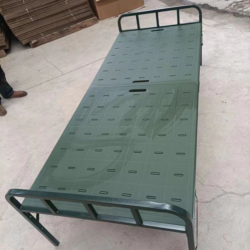 方舱医院折叠床训练救灾s便携式塑钢折叠床家用露营野战行军床陪