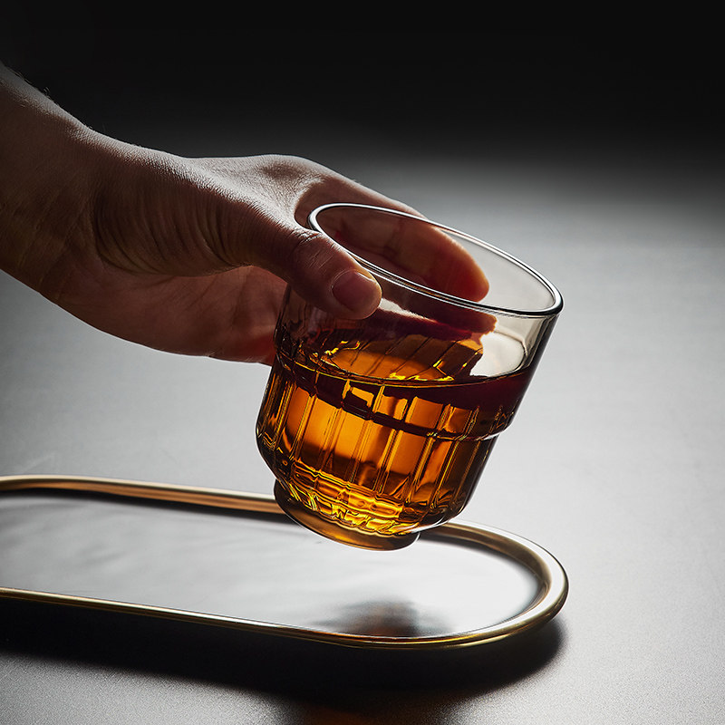 玻璃水杯套装加厚家用耐r热玻璃杯泡茶杯子竖纹可叠放牛奶杯高颜,餐饮具,玻璃杯,淘宝优惠券,粉丝福利购,淘宝优惠卷