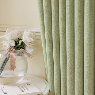 高档加厚雪尼尔2023新款全x遮光成品窗帘加高自建房别墅客厅卧室