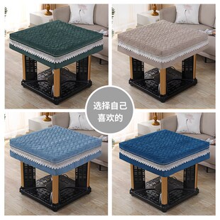 家用烤火桌子罩盖正方形电炉罩套桌布茶几台桌罩R全自动麻将机桌