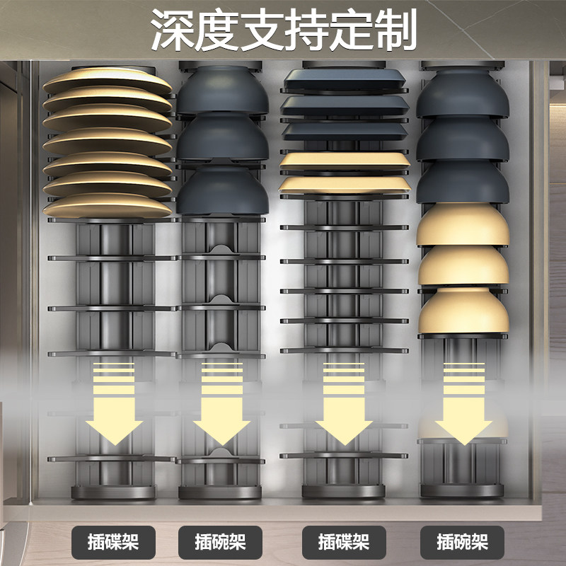 厨房碗碟收c纳架橱柜抽屉内置收纳分隔沥水碗盘架拉篮内收纳置物,厨房/烹饪用具,厨房置物架/置物柜/角架,淘宝优惠券,粉丝福利购,淘宝优惠卷