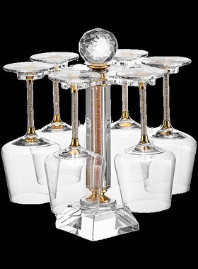 玻璃酒柜家居装饰品红酒架轻奢高档客厅玄关创意S酒杯摆件乔迁礼