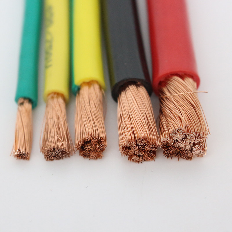 国标BVR0.75  1  1.5  2.5  4 6平M方单芯多股软铜芯线工业软电线