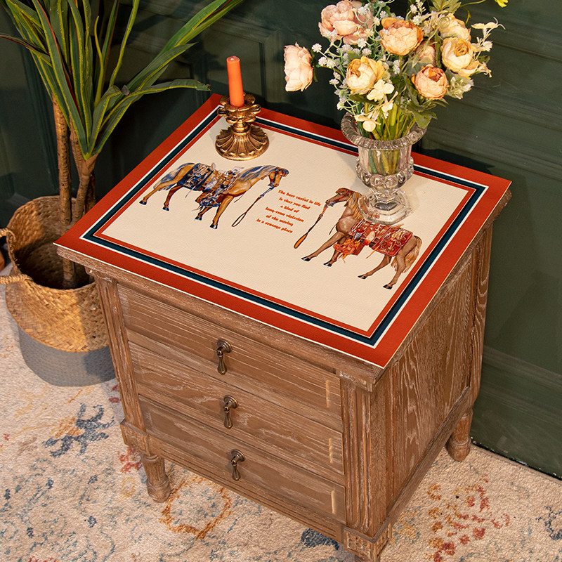 皮革床头柜盖布轻奢欧式防水z桌垫防烫梳妆台台面垫防尘盖巾桌布,居家布艺,床头柜盖布,淘宝优惠券,粉丝福利购,淘宝优惠卷