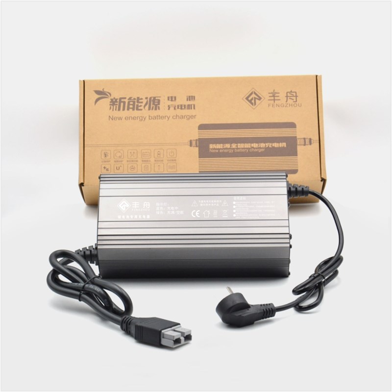48V15A锂电池电动车充电器机新能源三四轮铝壳20A大功率T58.8V54.
