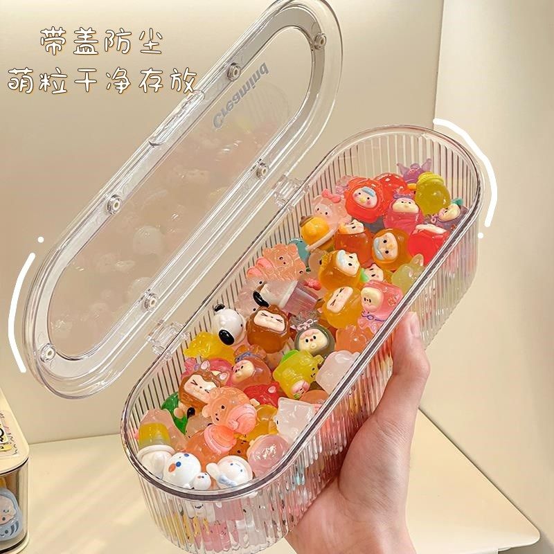 萌粒收纳盒桌面小摆件收纳桶展示亚克G力透明盒积木玩偶食玩防尘,收纳整理,桌面收纳盒,淘宝优惠券,粉丝福利购,淘宝优惠卷