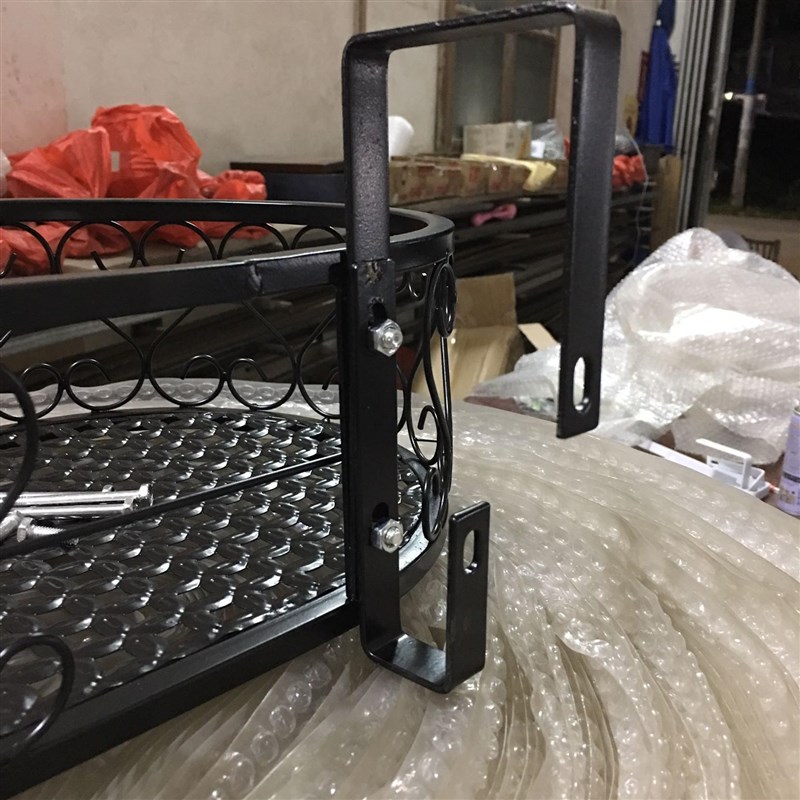 阳台置物架玻璃栏杆花架铁艺悬挂花盆架护栏窗台多肉花架子挂架