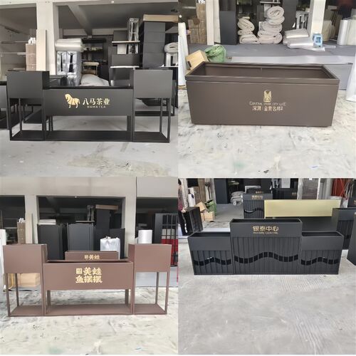 户外不锈钢花箱售楼部花盆商业街可移动花坛长方形隔断围栏花槽