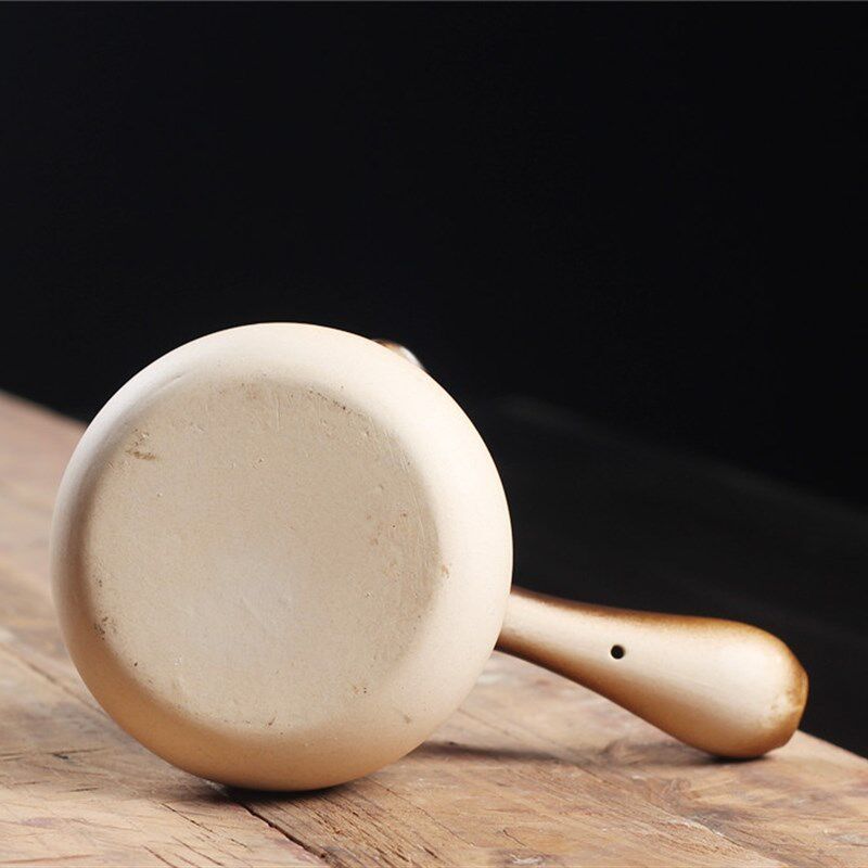 白泥煮茶壶侧把公道杯罐罐茶煮茶器E耐烧炭炉电陶炉小号容量粗陶