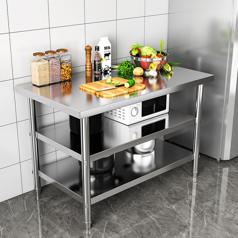 加厚不锈钢工作台厨房专用u商用打荷操作台灶台架饭店切菜案板桌,五金/工具,工作台/防静电工作台/重型工作台,淘宝优惠券,粉丝福利购,淘宝优惠卷