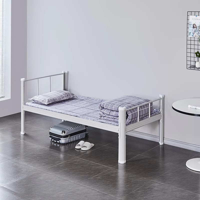 上下铺高低铁架床工地公寓双w人双层铁床员工上下床宿舍寝室铁艺