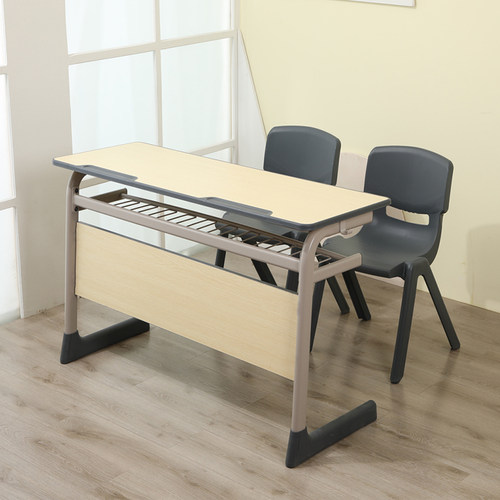 学校辅导班课桌i椅培训桌子中小学生教室双人单人长条桌补习班书