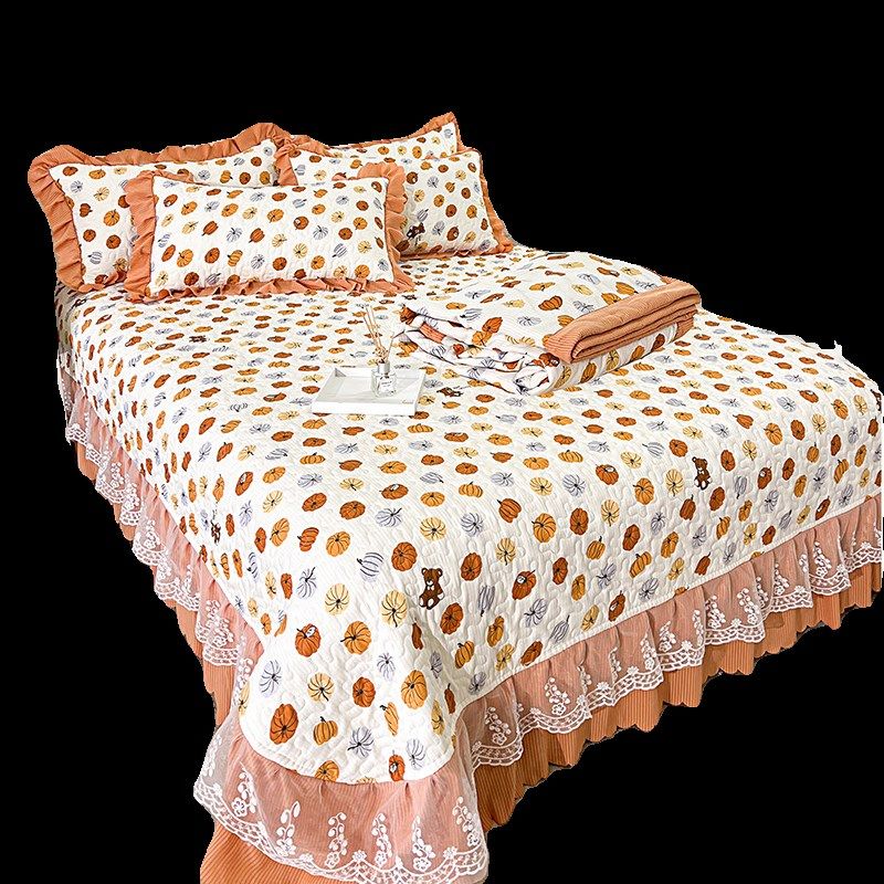 夹棉床盖三件套夏被四件套防滑加B厚床单纯棉空调被全棉可机洗薄,床上用品,隔脏床品,淘宝优惠券,粉丝福利购,淘宝优惠卷