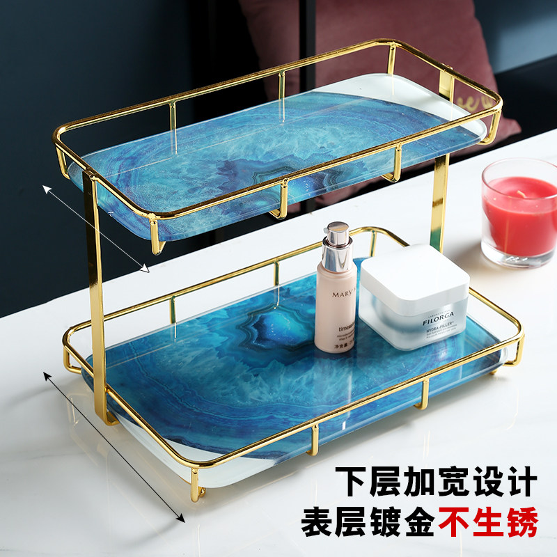 多双层桌面化g妆品收纳盒护肤品香水梳妆台置物架浴室洗手漱台托,收纳整理,整理架/置物架/收纳架,淘宝优惠券,粉丝福利购,淘宝优惠卷
