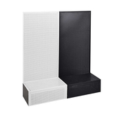 洞洞板五金工具展示架多功能货架收纳展柜饰M品架落地可移动置物