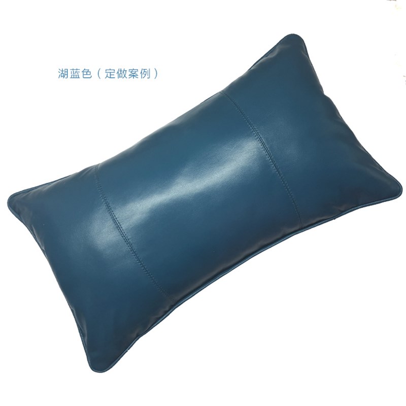 全头层绵羊皮真皮抱枕 腰枕 沙发腰靠 汽车腰靠Q 靠垫 抱枕一个装