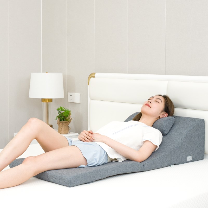 老人靠背半躺护理体位p垫胃食管反流胆汁斜坡床垫防反酸枕头三角