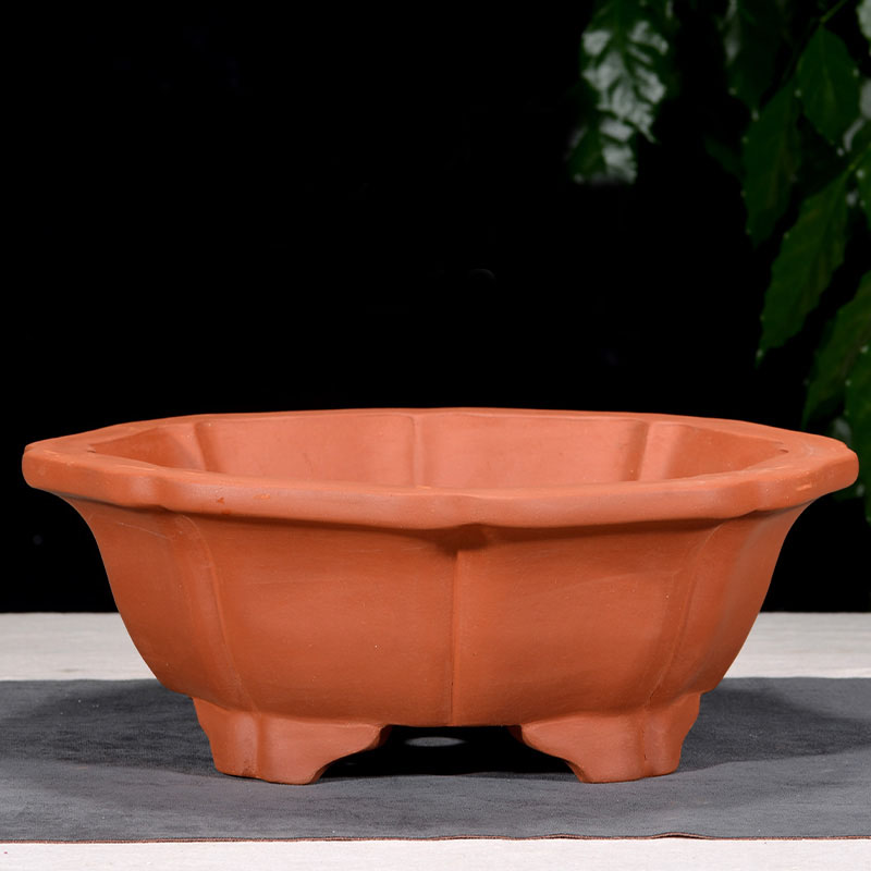 宜兴紫砂花盆六角花盆特大号盆景盆老桩榕树盆阳台室内Z盆种植花