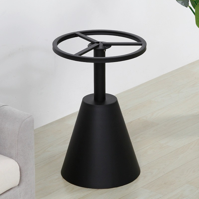 金属茶几架子茶桌阳台桌s腿支架简易圆形沙发组合简约岩板边几桌