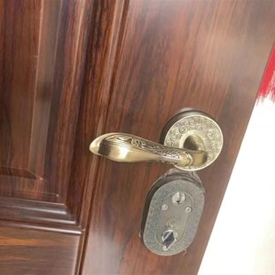 万嘉雅帝乐新多防盗门大门baodean 青古铜两件式S把手锌合金拉手