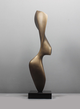 玄关雕塑摆件轻奢抽象艺术品摆设软D装饰品玻璃钢家居售楼处l创意