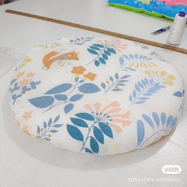 定做圆床棉花床垫圆形p床垫婴幼儿童帐篷垫褥子铺地可拆洗一米直,床上用品,棉花被,淘宝优惠券,粉丝福利购,淘宝优惠卷