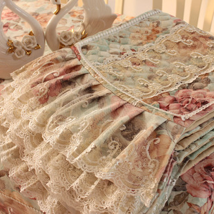 田园茶几桌布布艺l长方欧式椅子套罩餐桌布椅垫套装台布餐椅套家