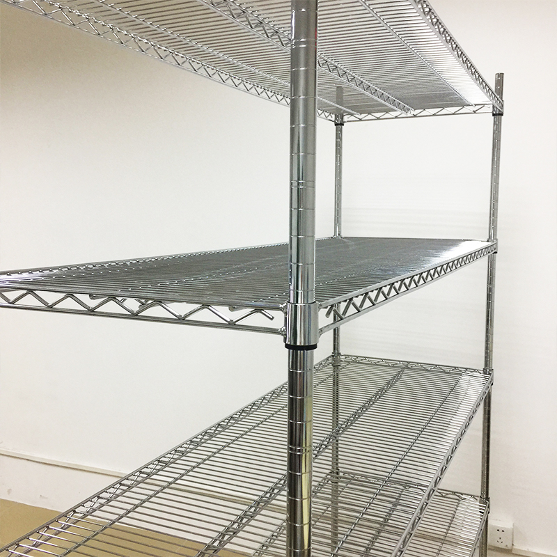 置物架厨房收纳j架不锈钢色货架仓库多层储物家用落地架子阳台铁